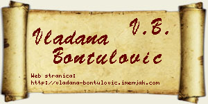 Vladana Bontulović vizit kartica